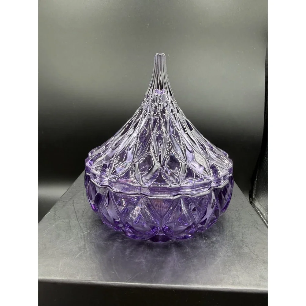 🍬💜 Godinger Hershey's Kisses Crystal Candy Dish – 